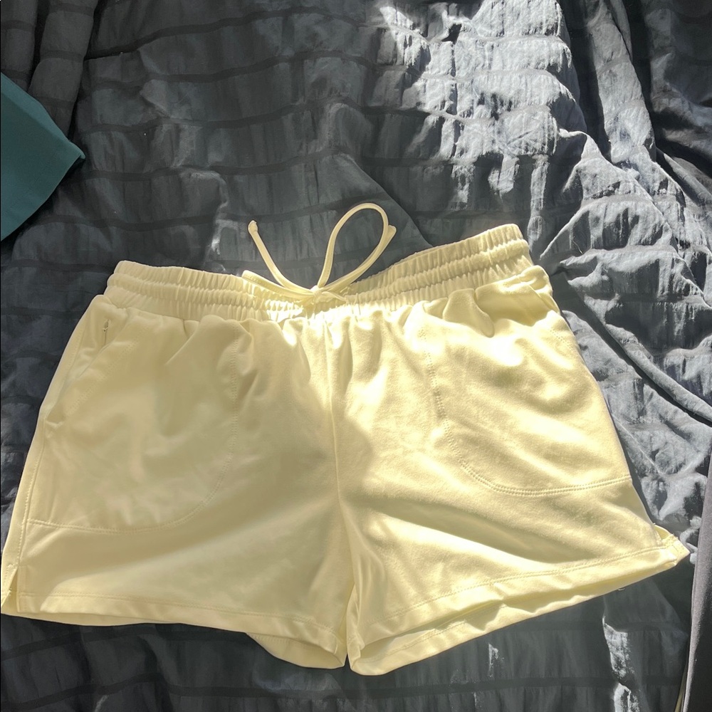 White Drawstring Shorts